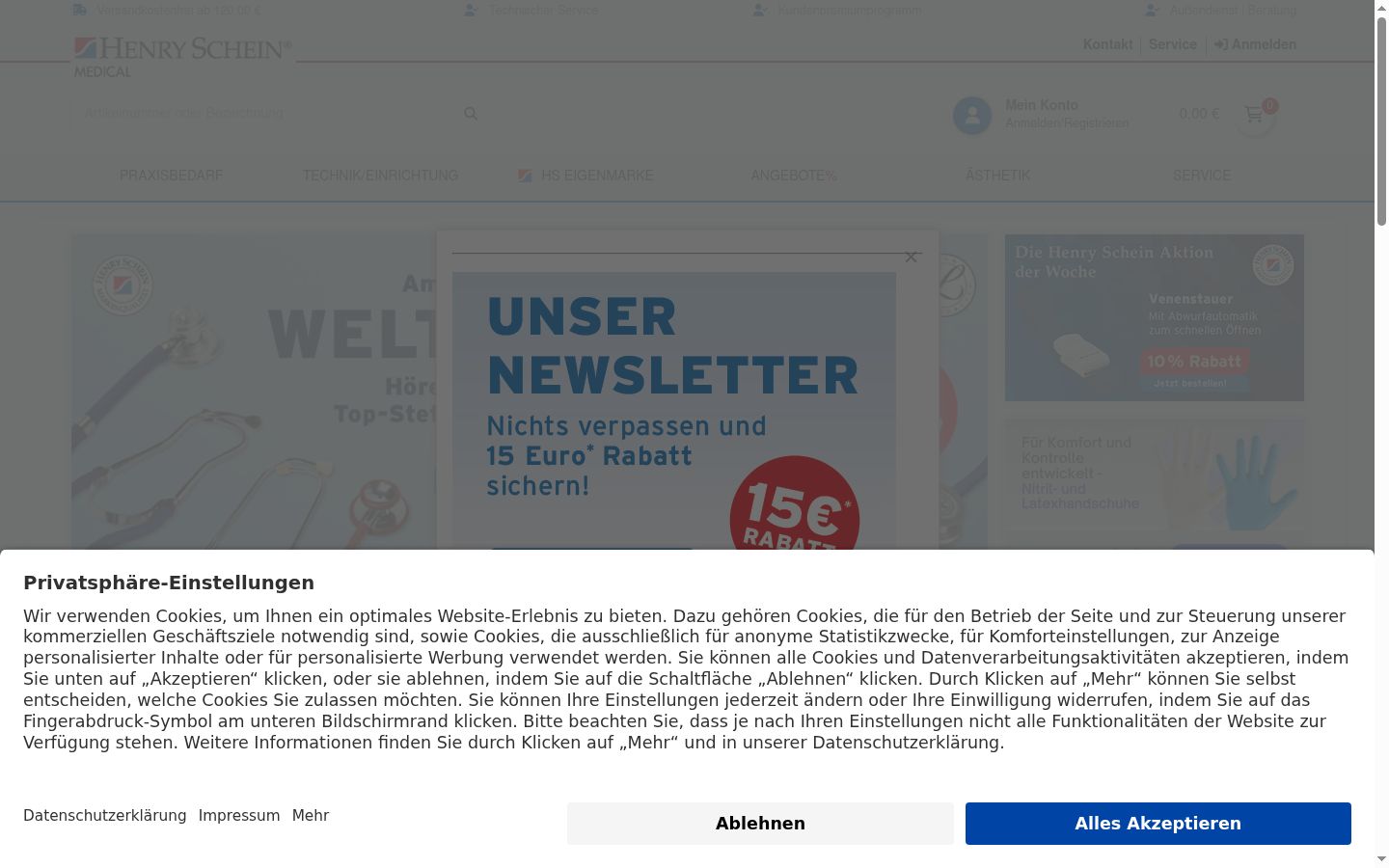 Screenshot tal-banner tal-kunsens muri qabel kwalunkwe interazzjoni