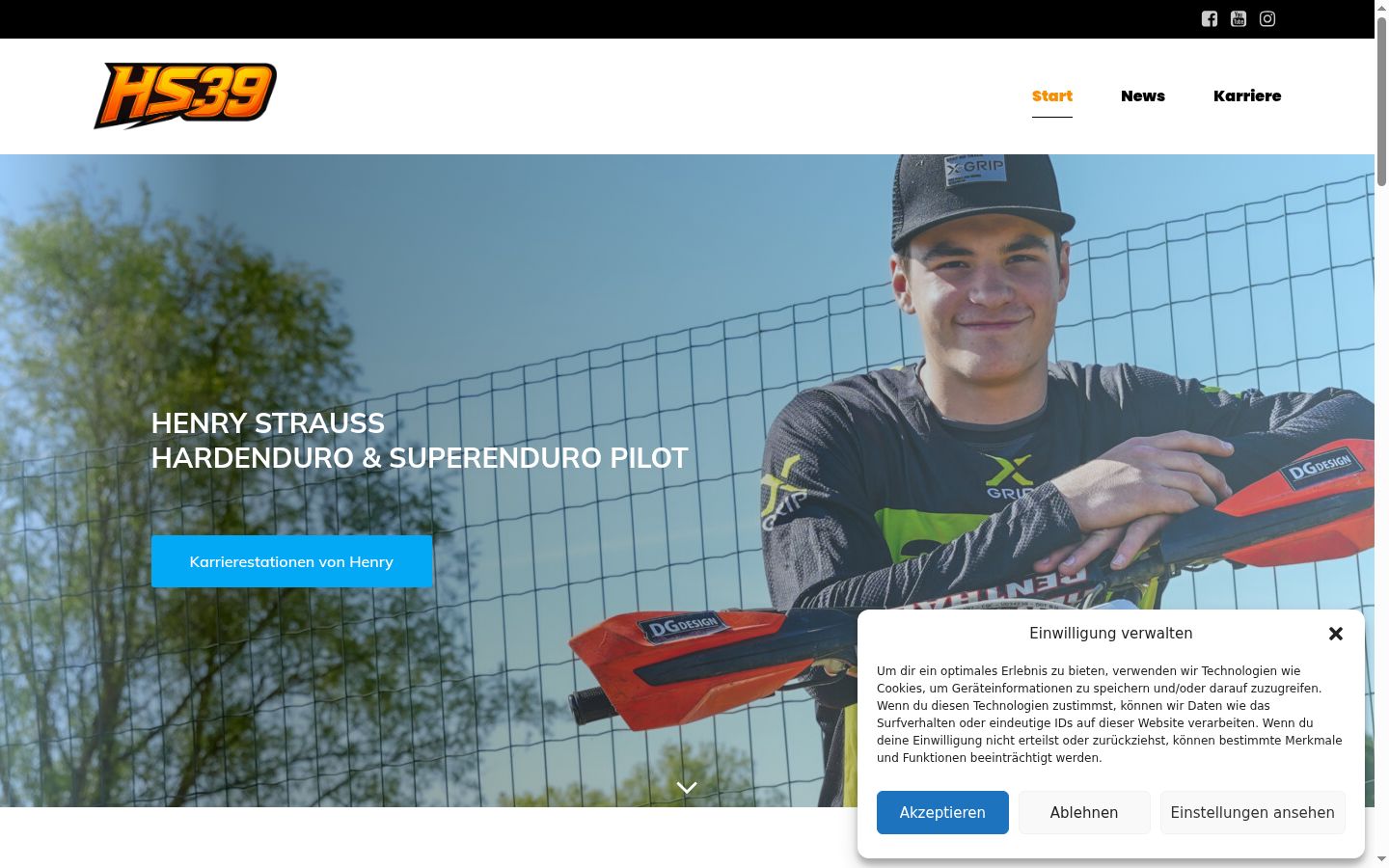 Screenshot tal-banner tal-kunsens muri qabel kwalunkwe interazzjoni