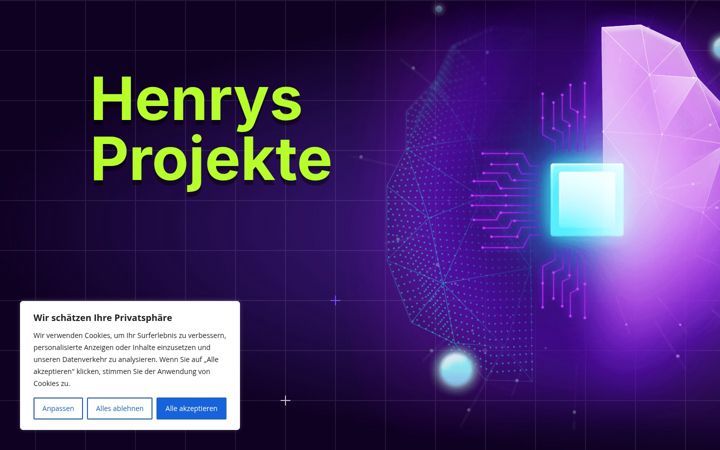 Screenshot of henryzink.de