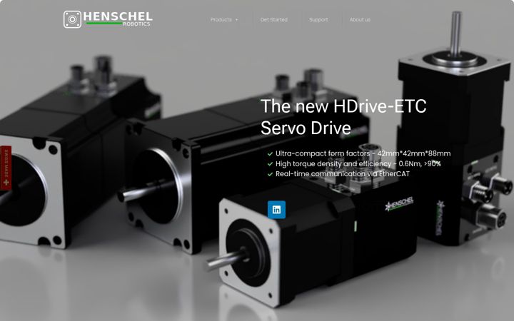 Screenshot of henschel-robotics.ch