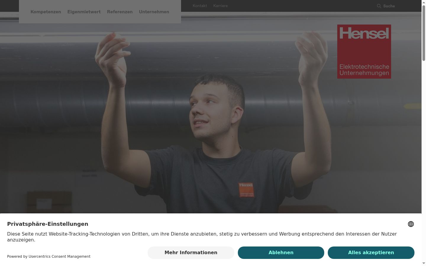 Ekrānuzņēmums ar piekrišanas baneri, kas tika rādīts pirms jebkādas mijiedarbības