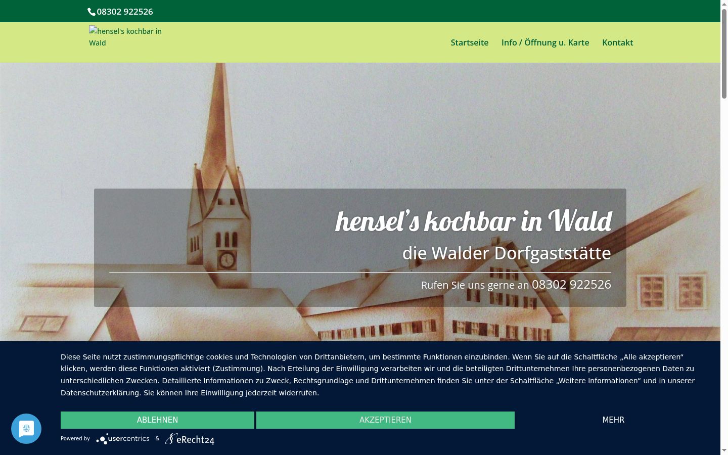 Screenshot tal-banner tal-kunsens muri qabel kwalunkwe interazzjoni