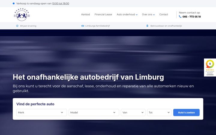 Screenshot of hensgensmobiliteitsgroep.nl