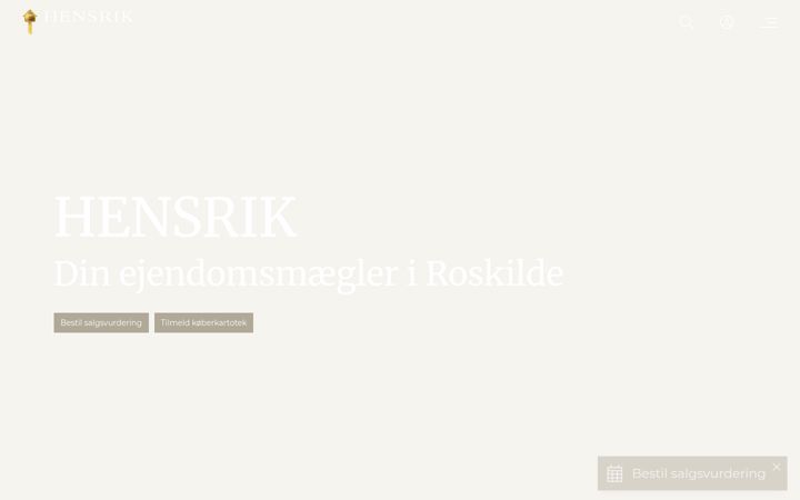 Screenshot of hensrik.dk