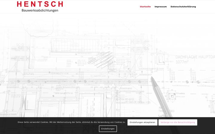 Screenshot of hentsch-bau.de