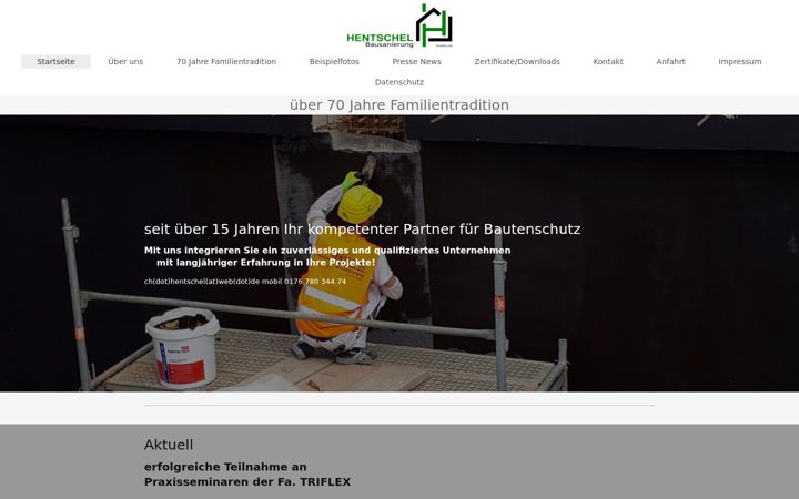 Screenshot of hentschel-koeln.eu