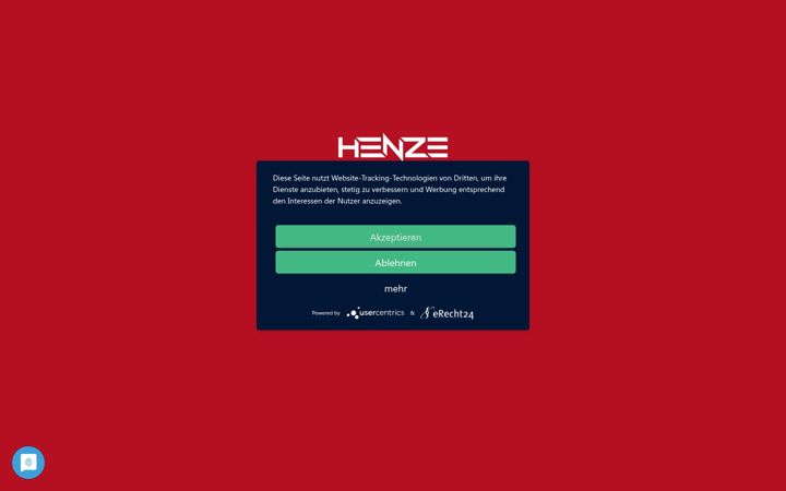Screenshot of henze-gruppe.de
