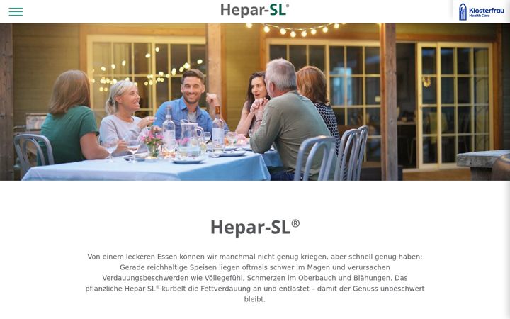 Screenshot of hepar-sl.de