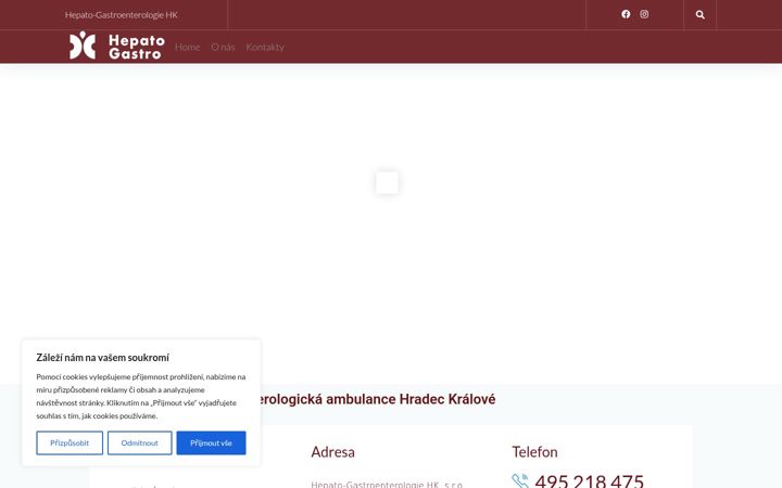 Screenshot of hepatogastro.cz