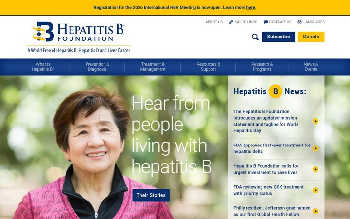 Screenshot of hepb.org