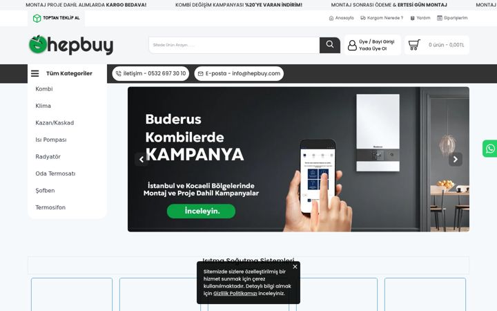 Screenshot of hepbuy.com