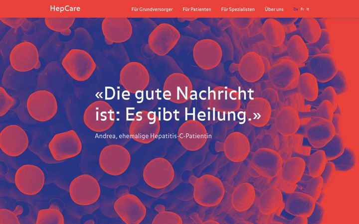 Screenshot of hepcare.ch