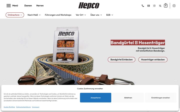 Screenshot of hepco.de