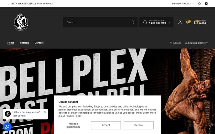 Screenshot of hephaestusathletica.net