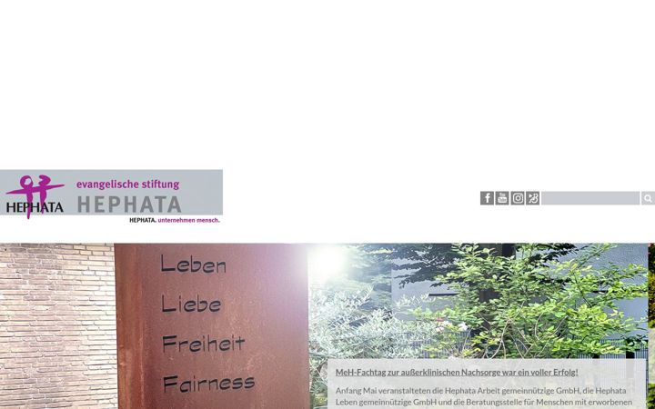 Screenshot of hephata-mg.de