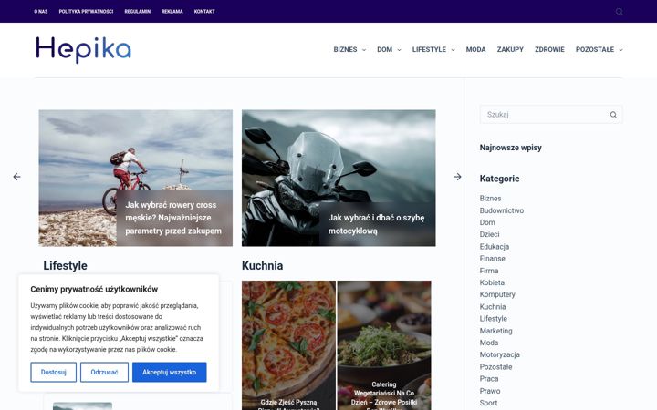 Screenshot of hepika.pl