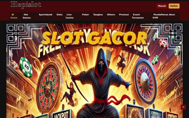 Screenshot of hepislot.org