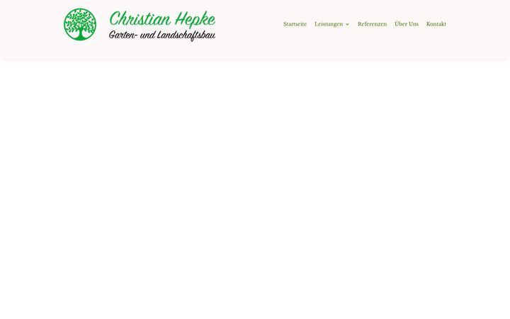 Screenshot of hepke-galabau.de