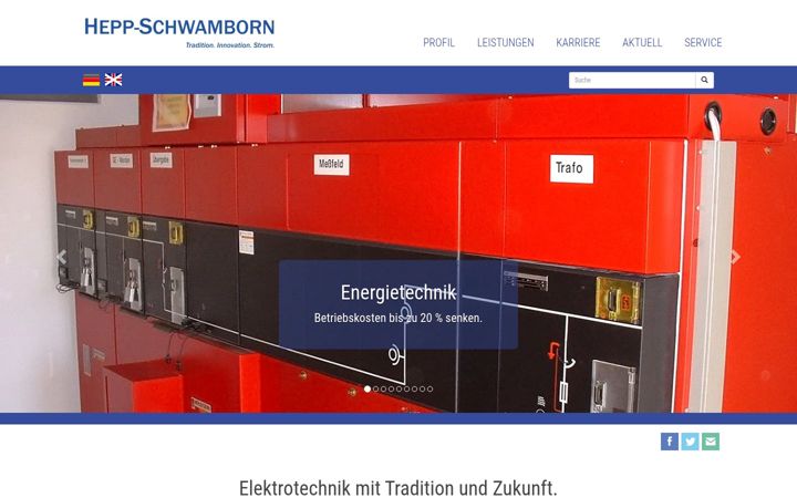 Screenshot of hepp-schwamborn.de