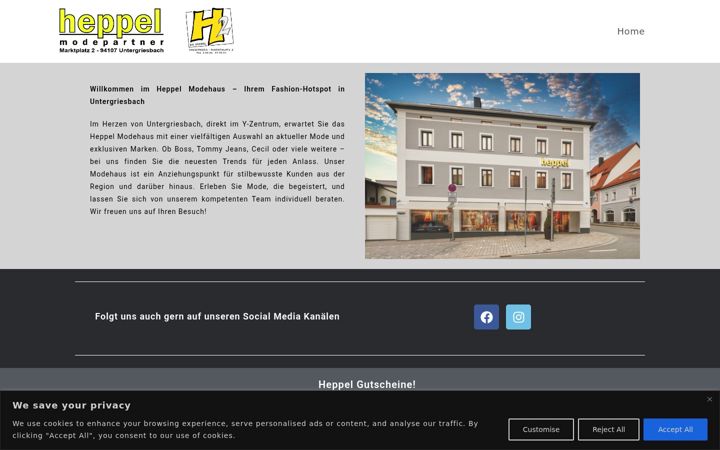 Screenshot of heppel-mode.de