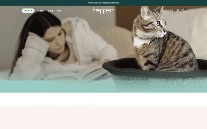Screenshot of hepper.com