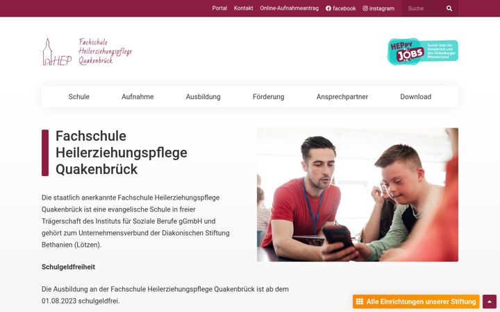 Screenshot of hepq.de