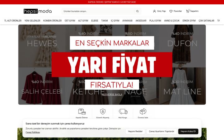 Screenshot of hepsimoda.com.tr