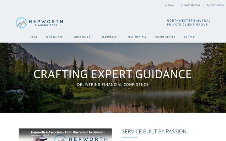 Screenshot of hepworthassociates.nm.com
