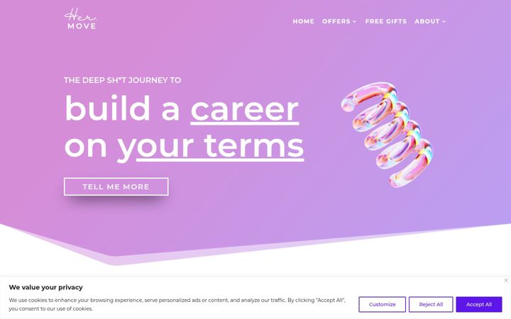 Screenshot of her-move.com