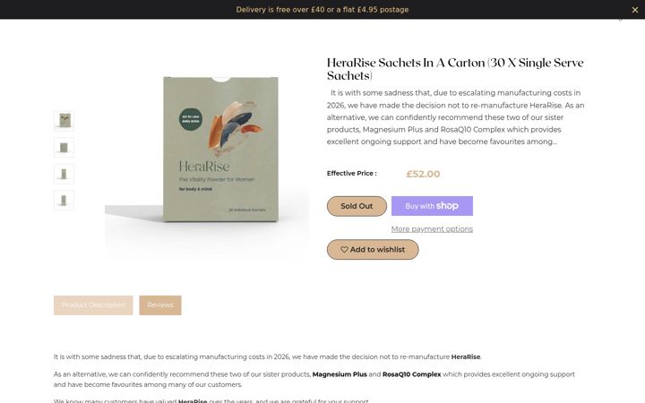 Screenshot of hera-rise.com