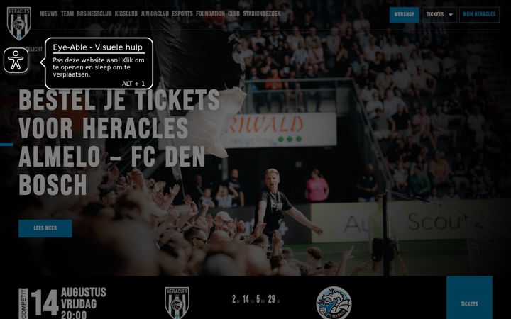 Screenshot of heracles.nl