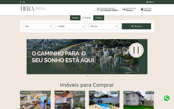 Screenshot of heraimob.com.br
