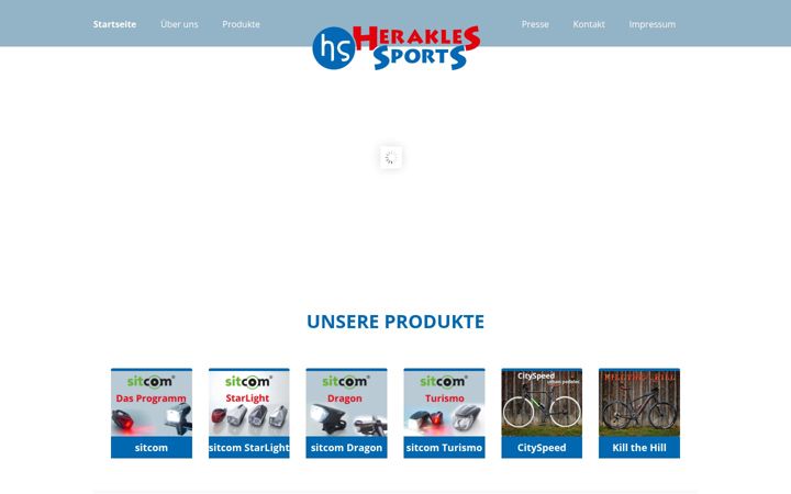 Screenshot of herakles-sports.de