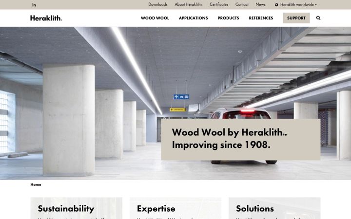 Screenshot of heraklith.com
