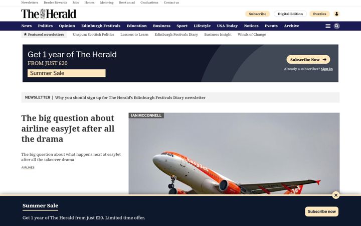 Screenshot of heraldscotland.com