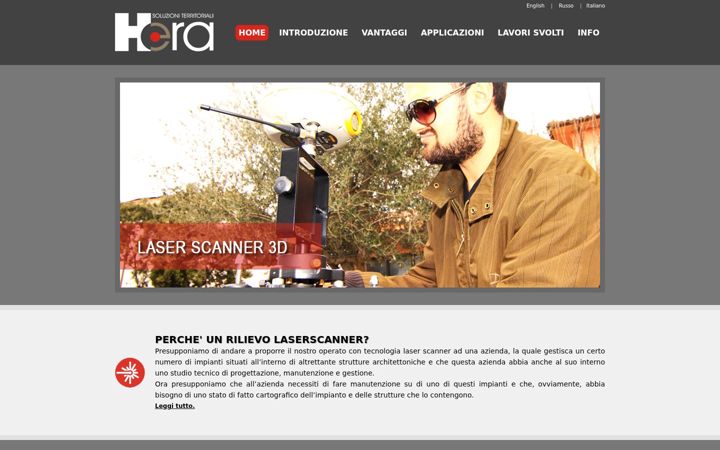 Screenshot of herasrl.eu