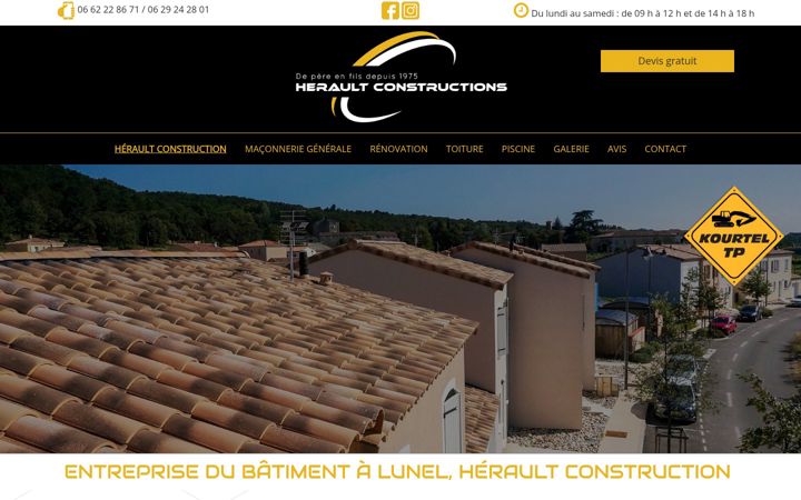 Screenshot of herault-constructions.fr