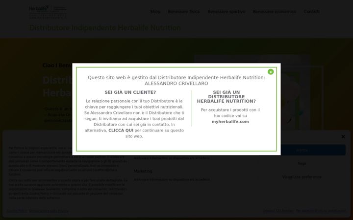 Screenshot of herbabenessere.com