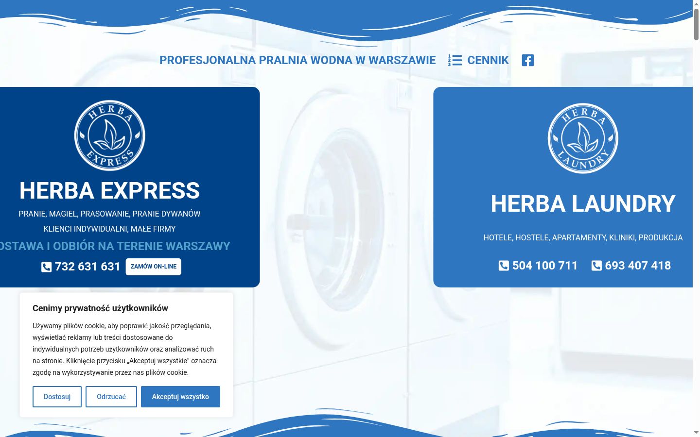 Captura de ecrã do banner de consentimento apresentado antes de qualquer interação