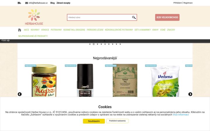 Screenshot of herbahouse.cz