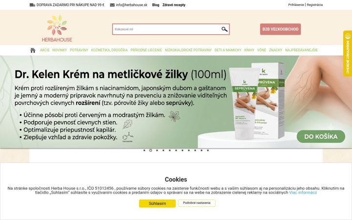 Screenshot of herbahouse.sk