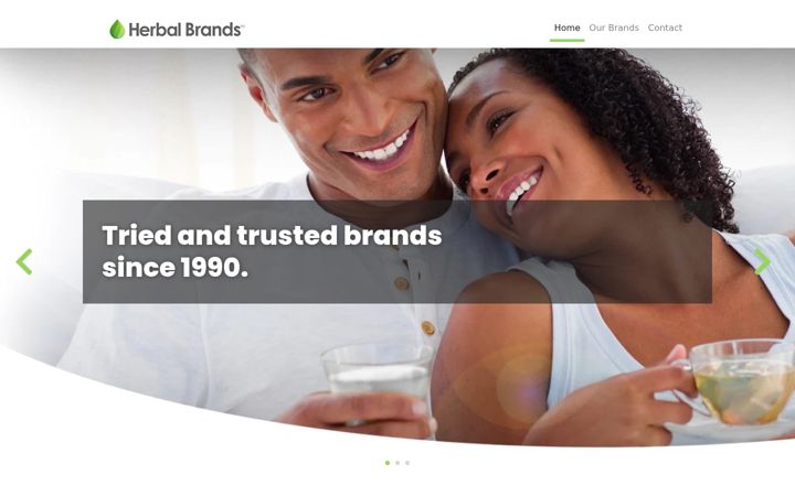 Screenshot of herbalbrands.com