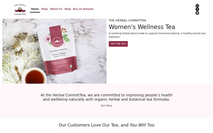 Screenshot of herbalcommittea.com