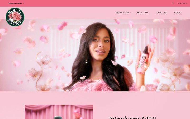 Snímek obrazovky herbalessences.com