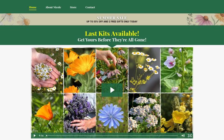 Screenshot of herbalgardenkit.com