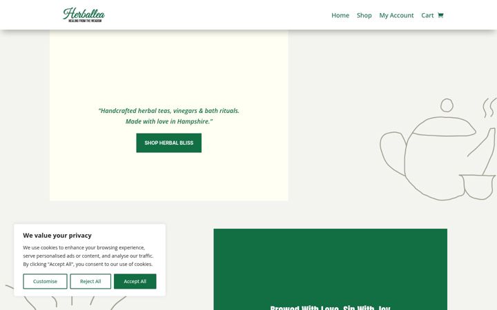Screenshot of herballea.co.uk