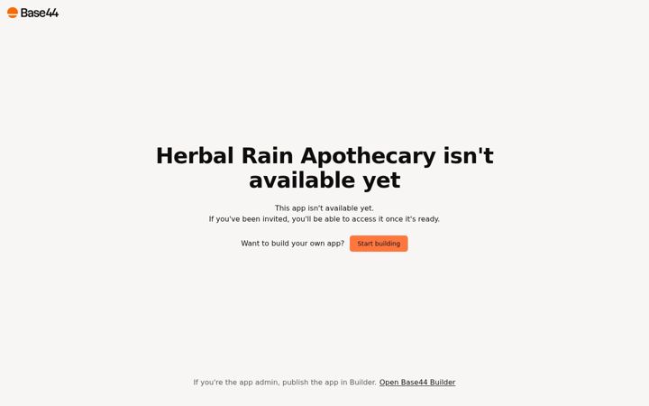 Screenshot of herbalrainapothecary.com