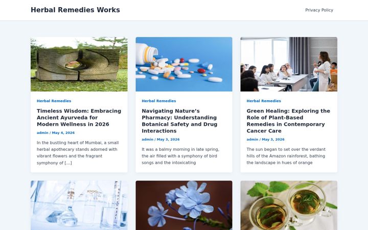 Screenshot of herbalremediesworks.com