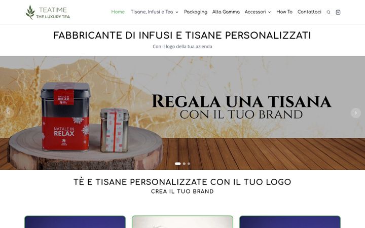 Screenshot of herbalteatime.it
