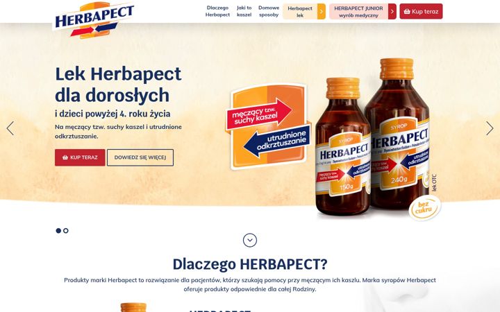 Screenshot of herbapect.pl